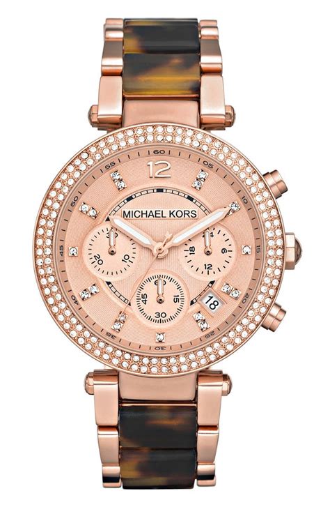 michael kors parker blush watch